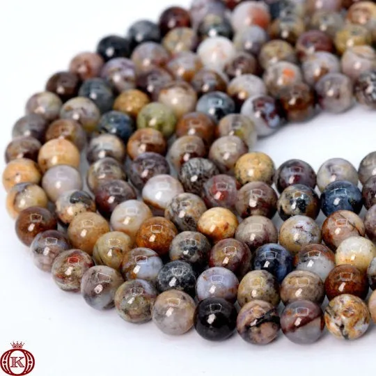 Pietersite Beads Smooth Round