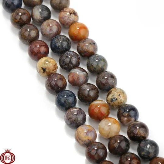Pietersite Beads Smooth Round