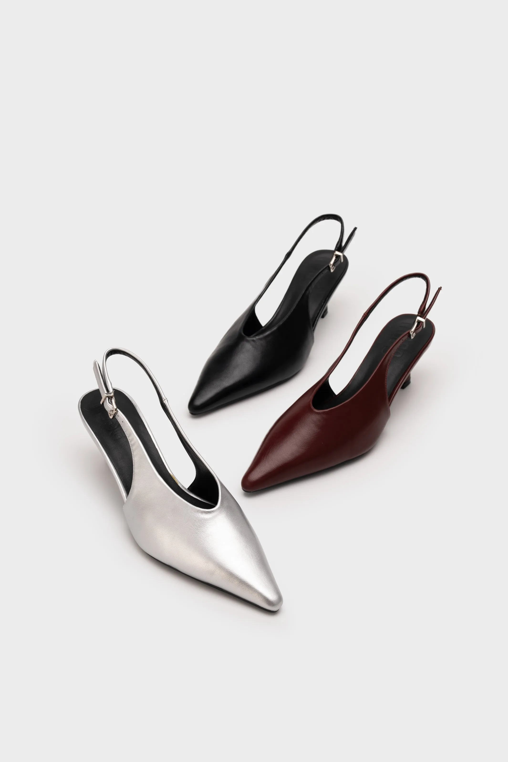 POINTY TOE SLINGBACK HEEL PUMP