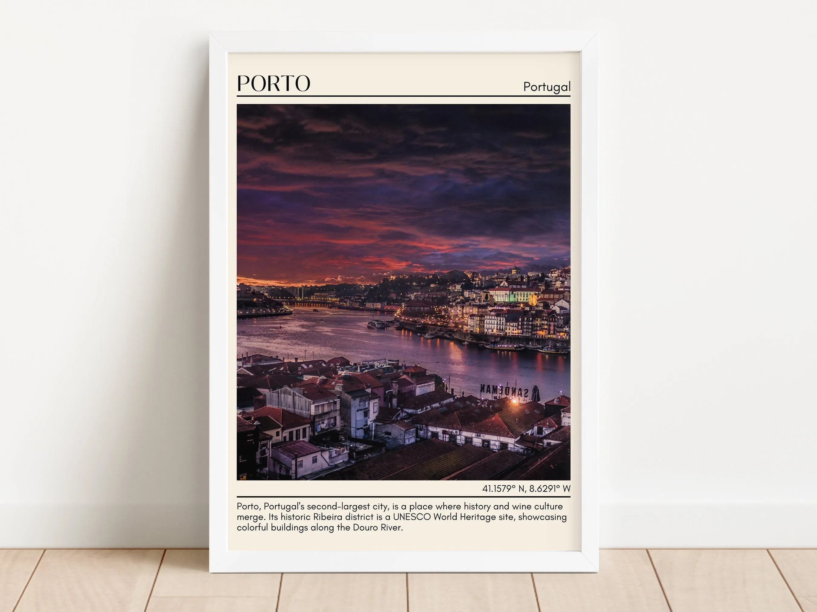 Porto Minimal Wall Art, Portugal
