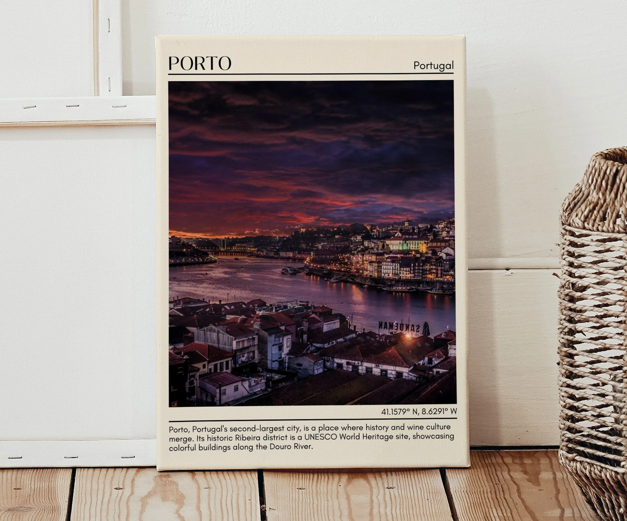Porto Minimal Wall Art, Portugal