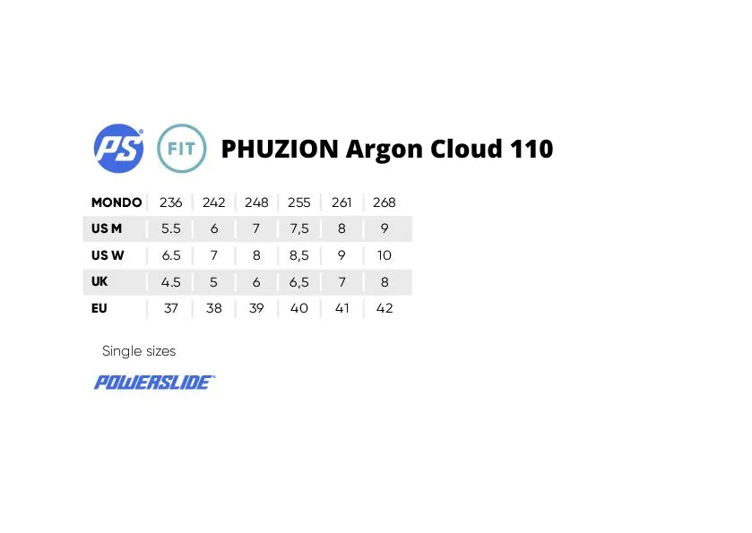 Powerslide Phuzion Argon Cloud 110 Inline Skates