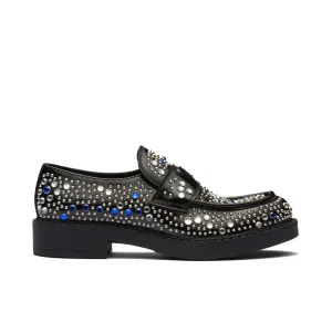 PRADA Rhinestone Leather Loafers - Sophisticated Style for Men