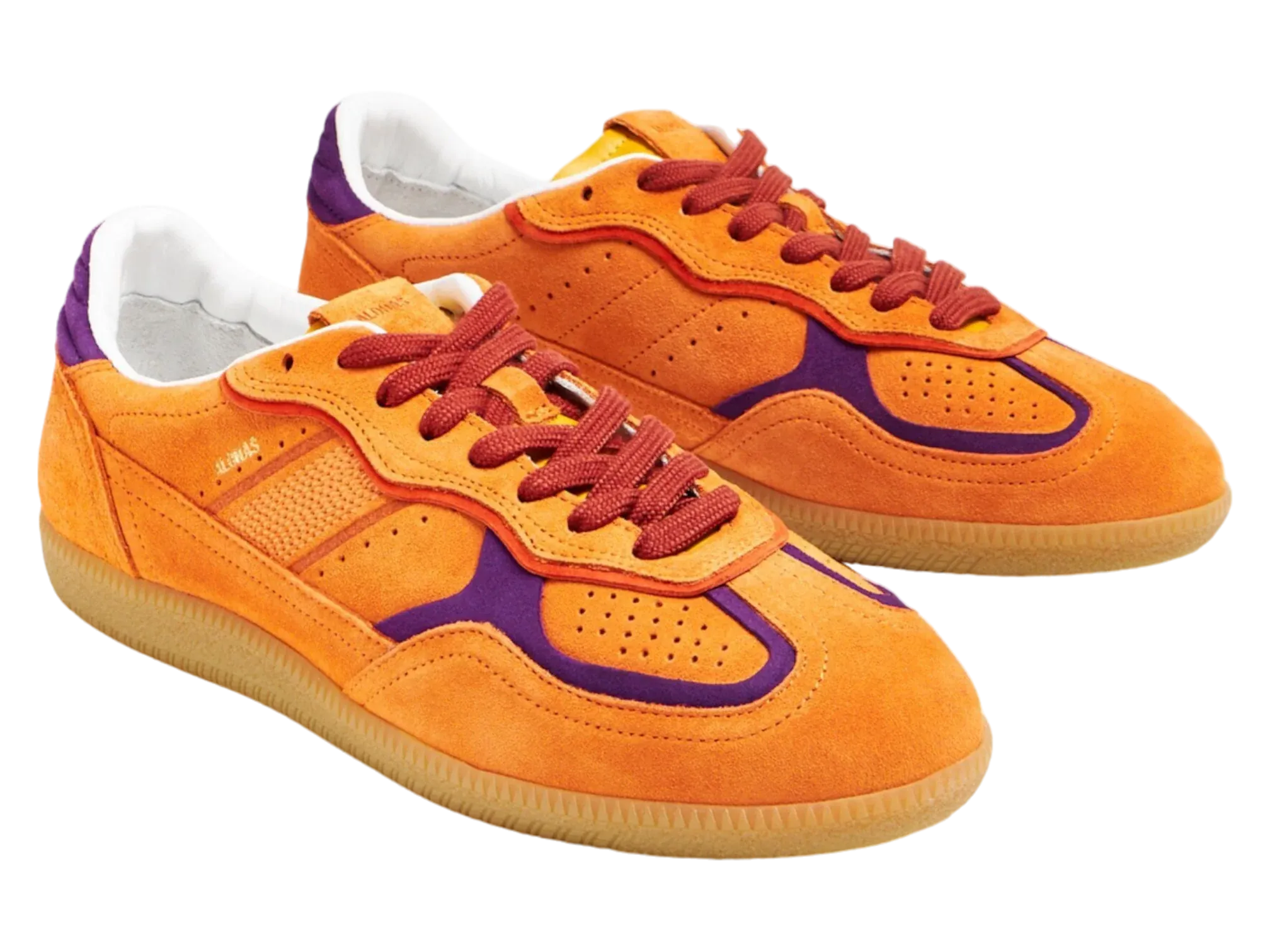 Rife Orange Suede Trainer