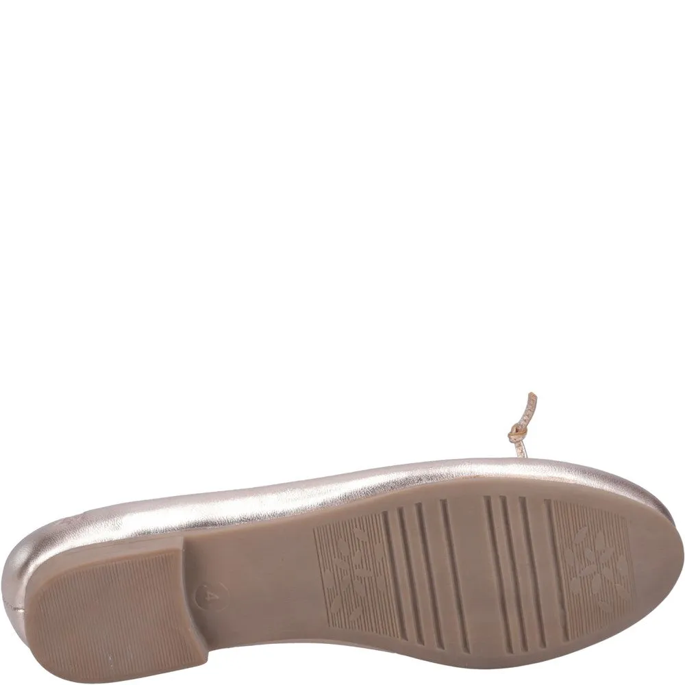 Rose Gold Naomi Ballerinas