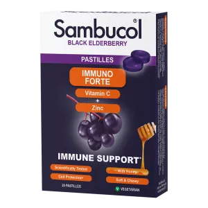 Sambucol Immuno Forte Vitamin C   Zinc Immune Support Pastilles 20's