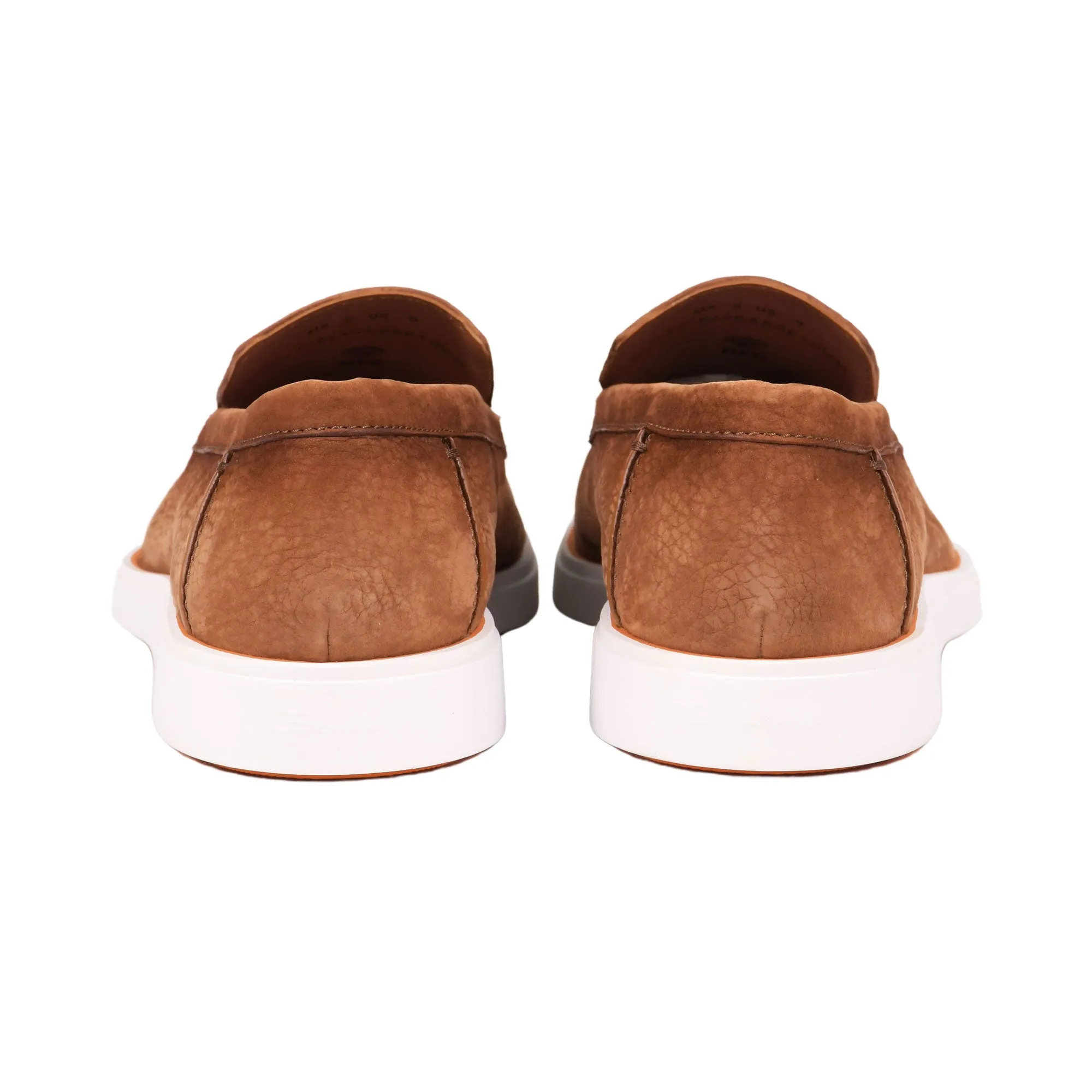 Santoni Men's Brown Classic Slip-On Loafer
