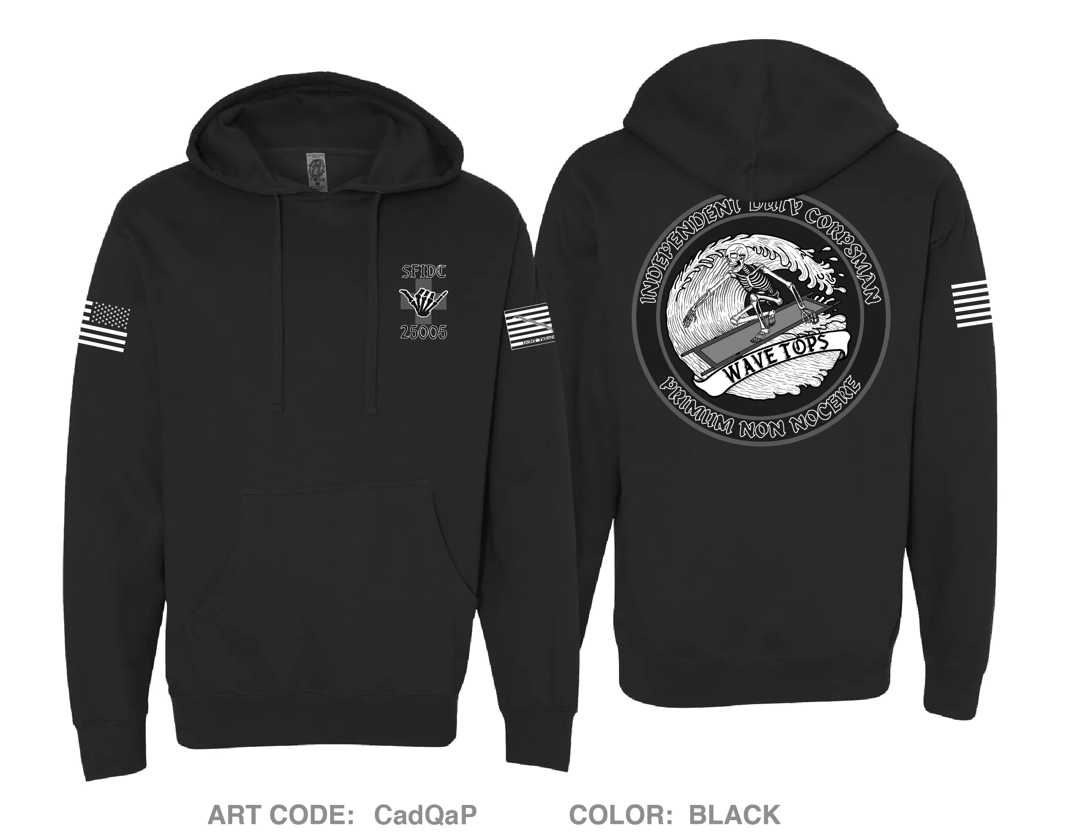 SFIDC CLASS 25005 Comfort Unisex Hooded Sweatshirt - CadQaP