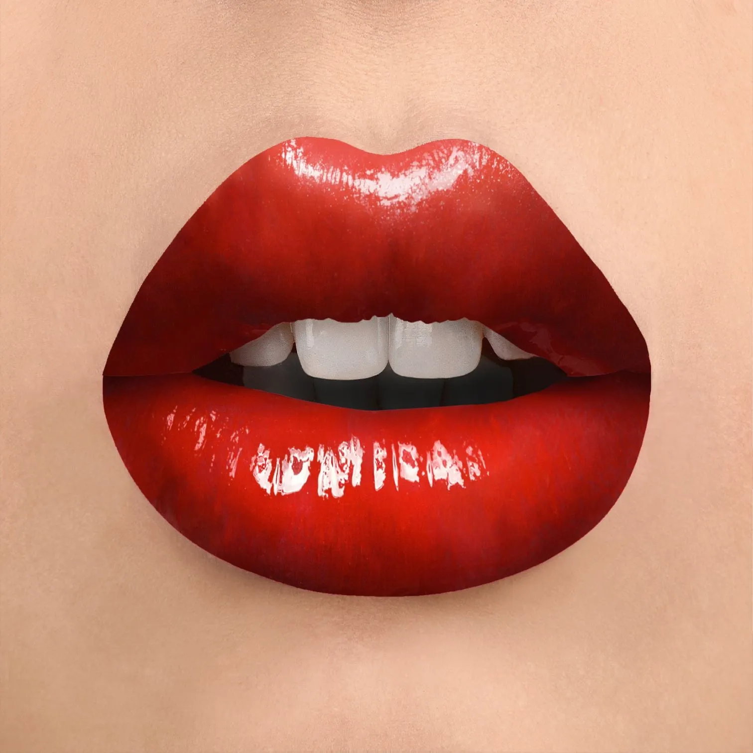 SHADE V8 LUSTRE VINYL FINISH LIPGLOSS - Vibrant True Red with Warm Undertone