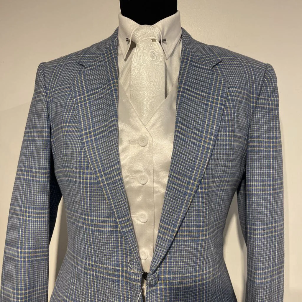 Show Season Yellow and Blue Plaid Daycoat