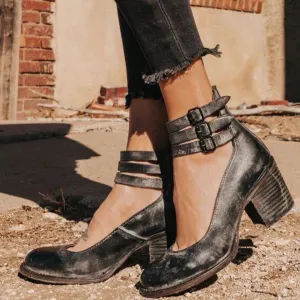 Sine | Elegant Vintage Sandals Heels