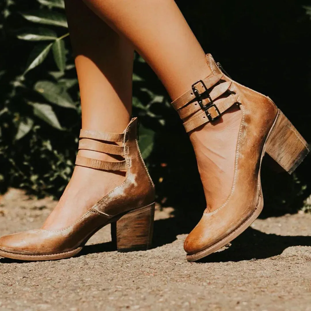 Sine | Elegant Vintage Sandals Heels
