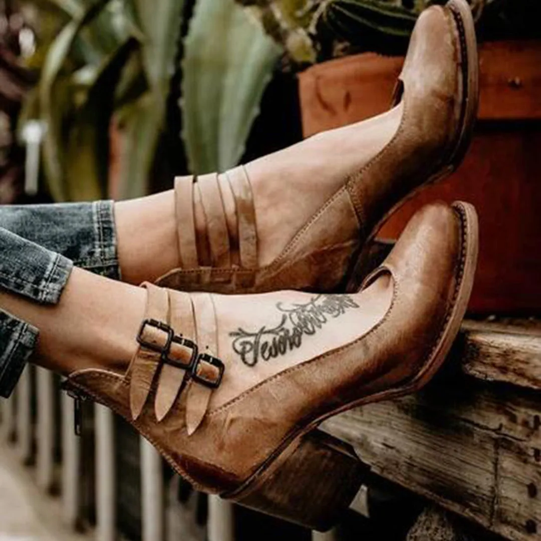 Sine | Elegant Vintage Sandals Heels