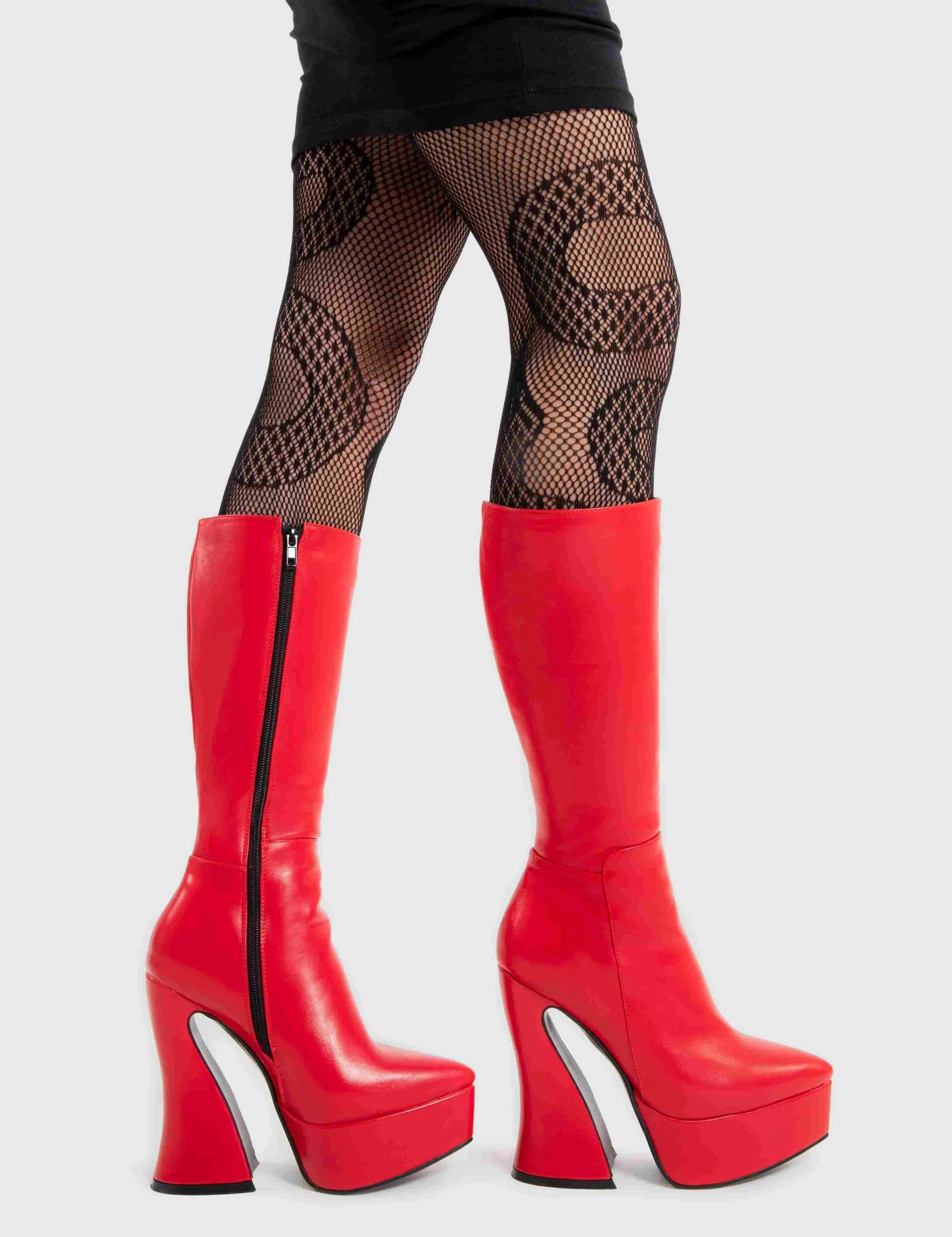 Sketchy Platform Calf Boots