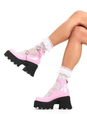 Slow Jamz Chunky Platform Ankle Boots