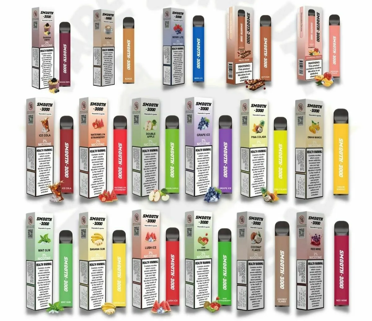 Smooth 3000 Disposable Pod 20mg (2%) MTL