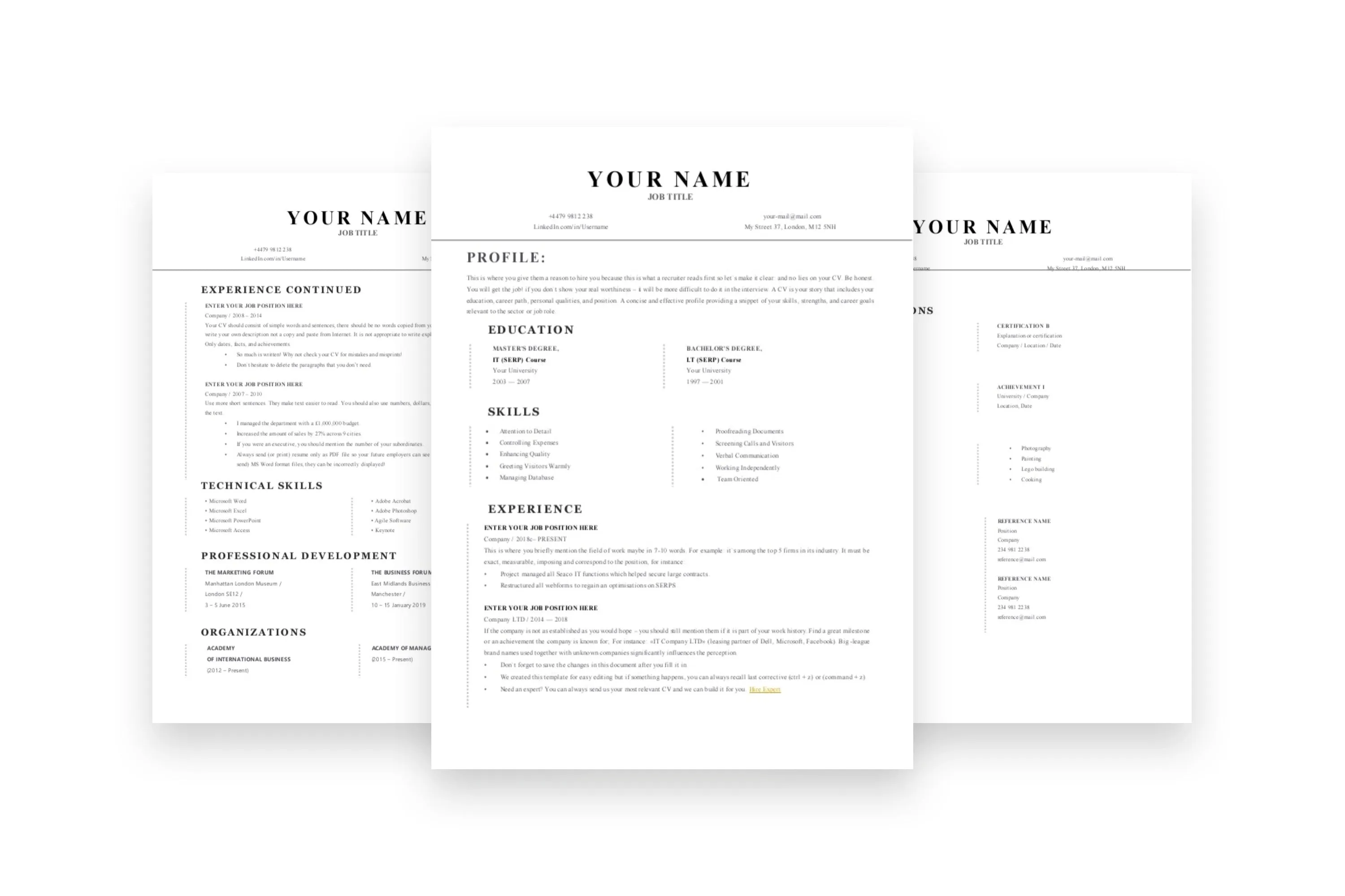 Smooth CV, Resume Templates