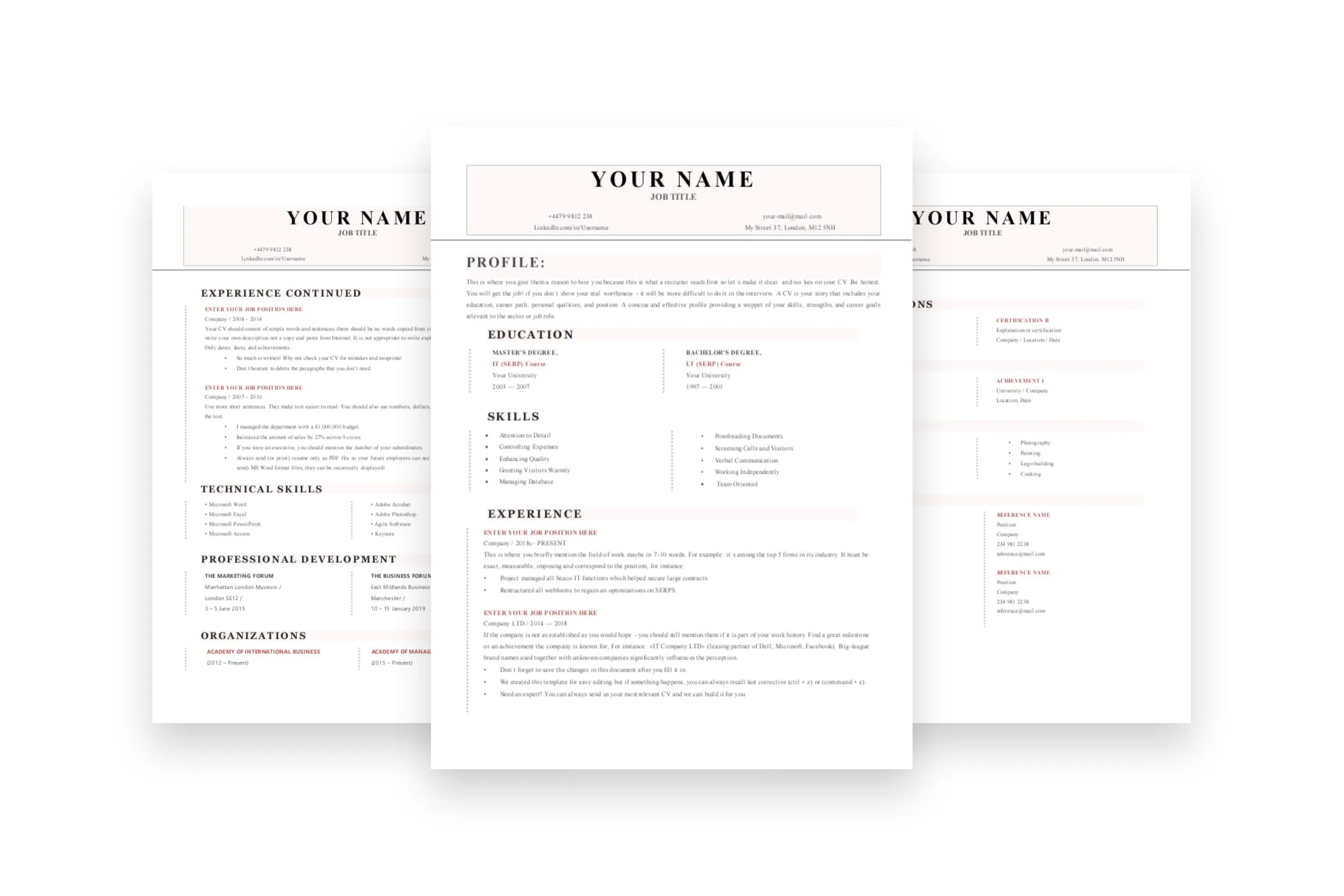 Smooth CV, Resume Templates