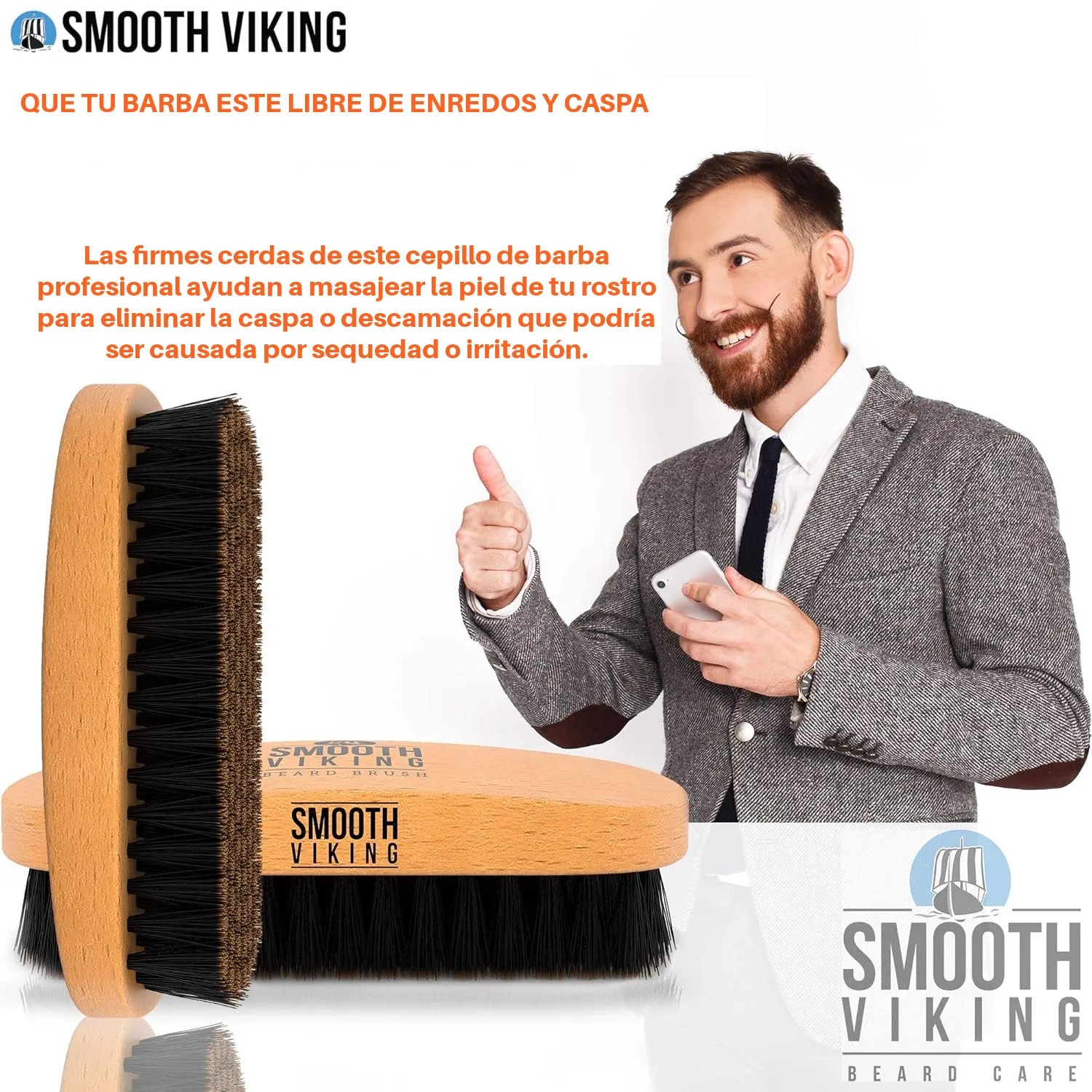 SMOOTH VIKING CEPILLO PARA BARBA
