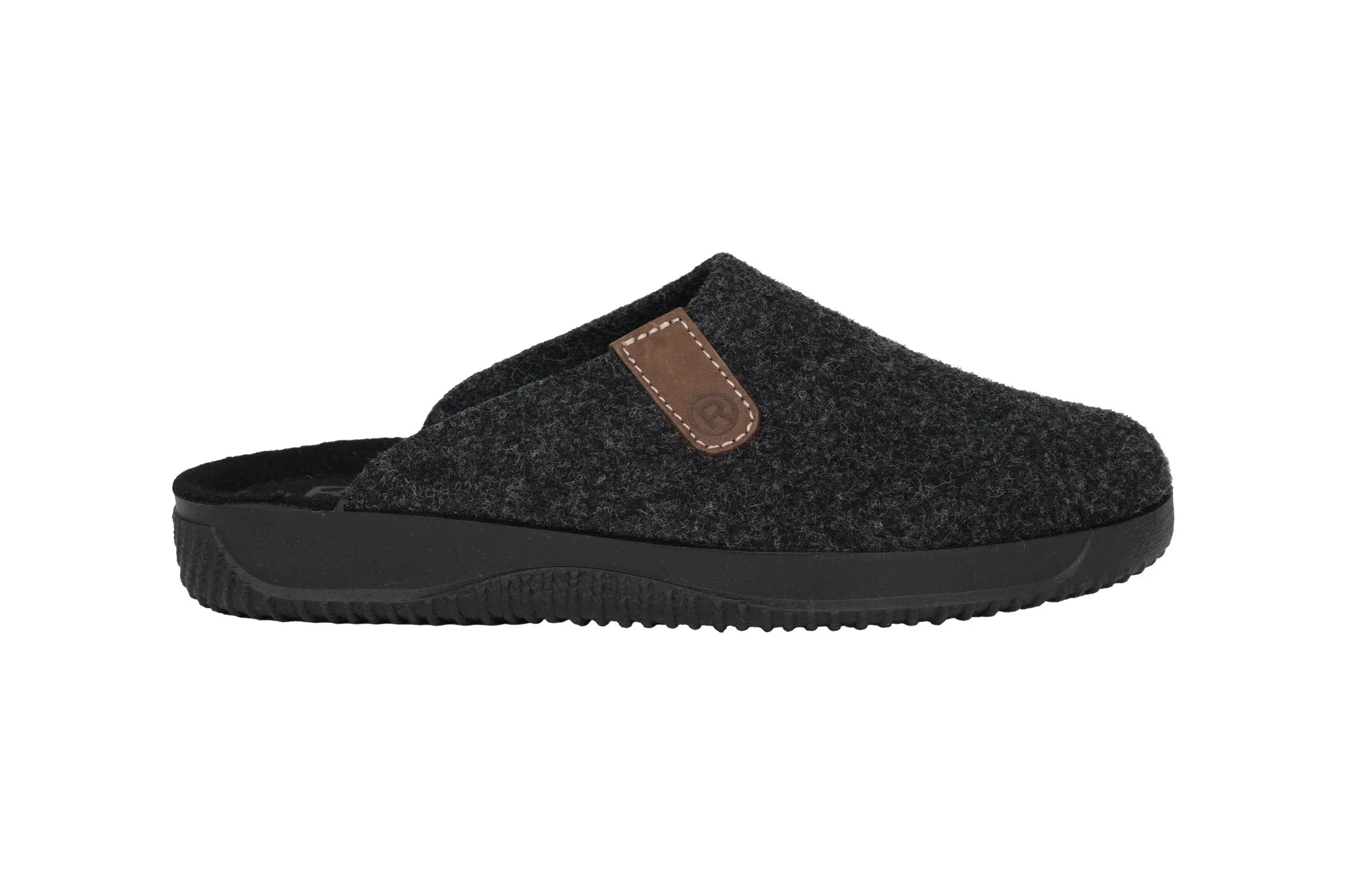 'Soltau-H' men's wide fit (H) homeslipper - Grey
