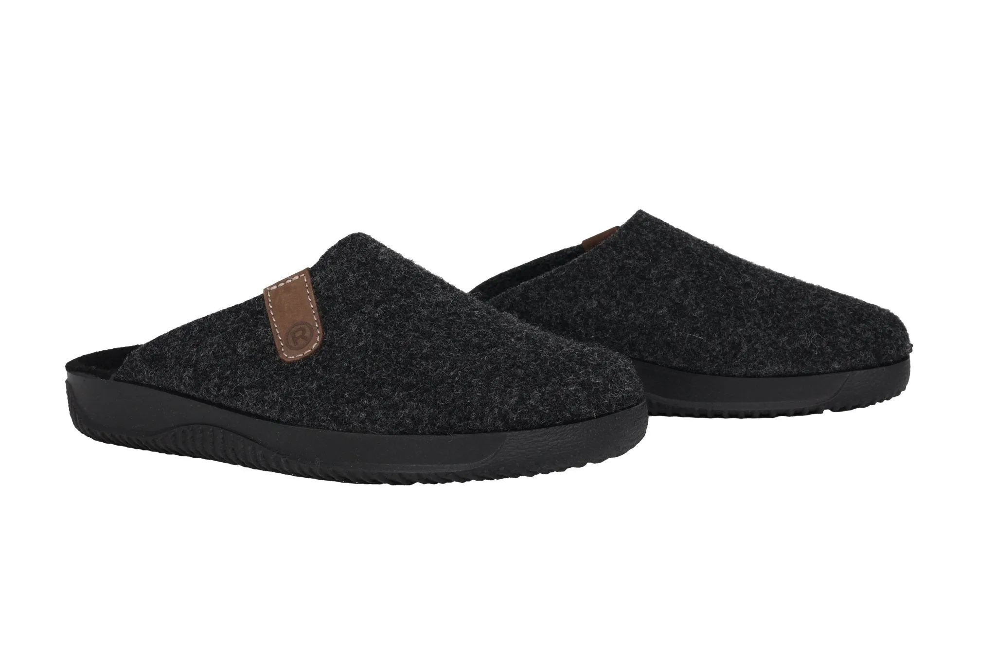'Soltau-H' men's wide fit (H) homeslipper - Grey