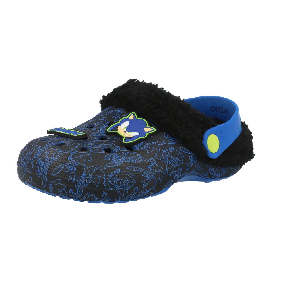 Sonic the Hedgehog Lennox Blue Kids Clogs