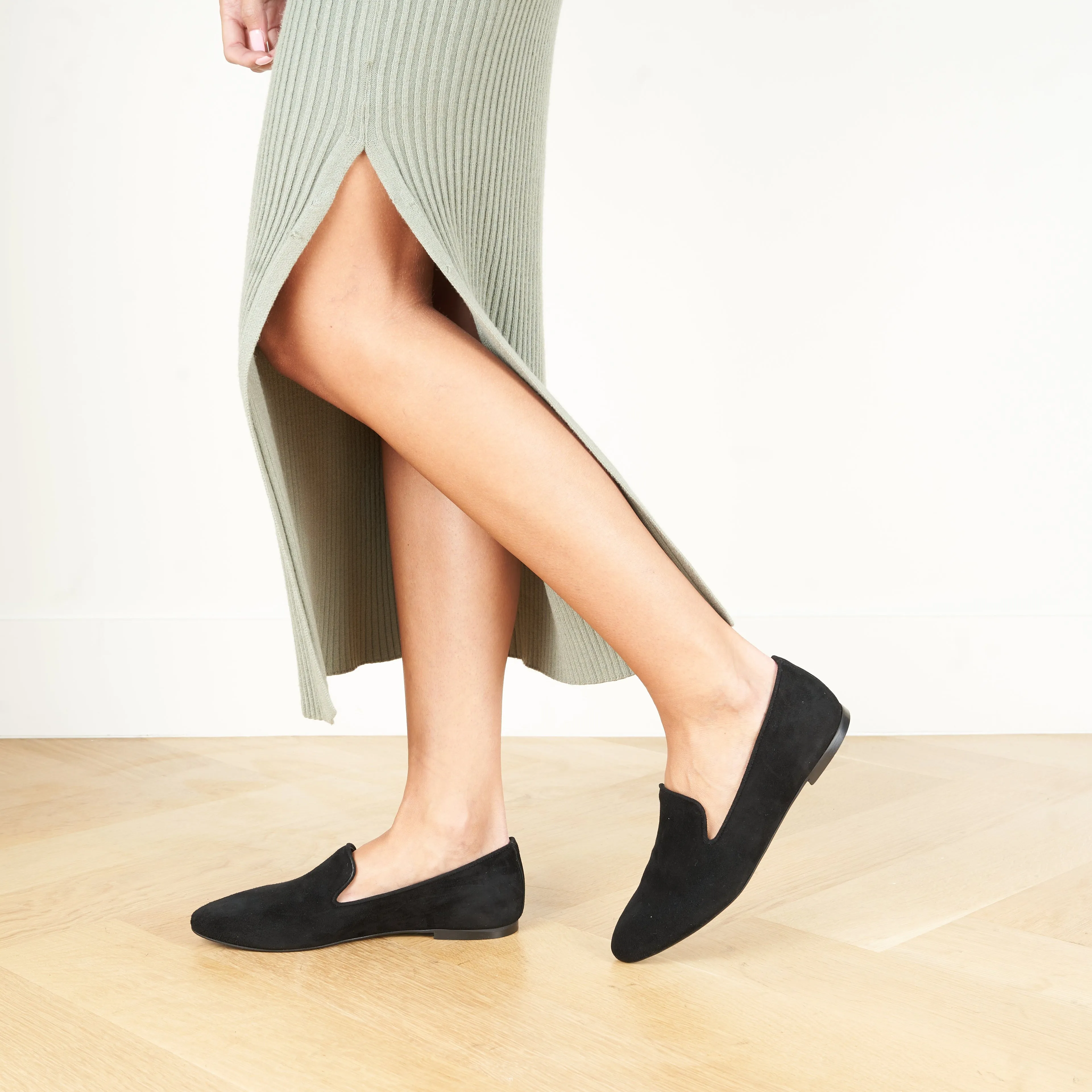Stresa - Black Suede SAMPLE SALE - FINAL SALE