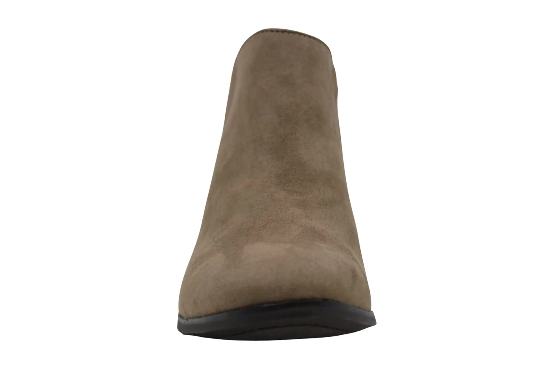 Style & Co. Womens Wileyy Faux Suede Comfort Booties Taupe 7.5 Medium (B,M)