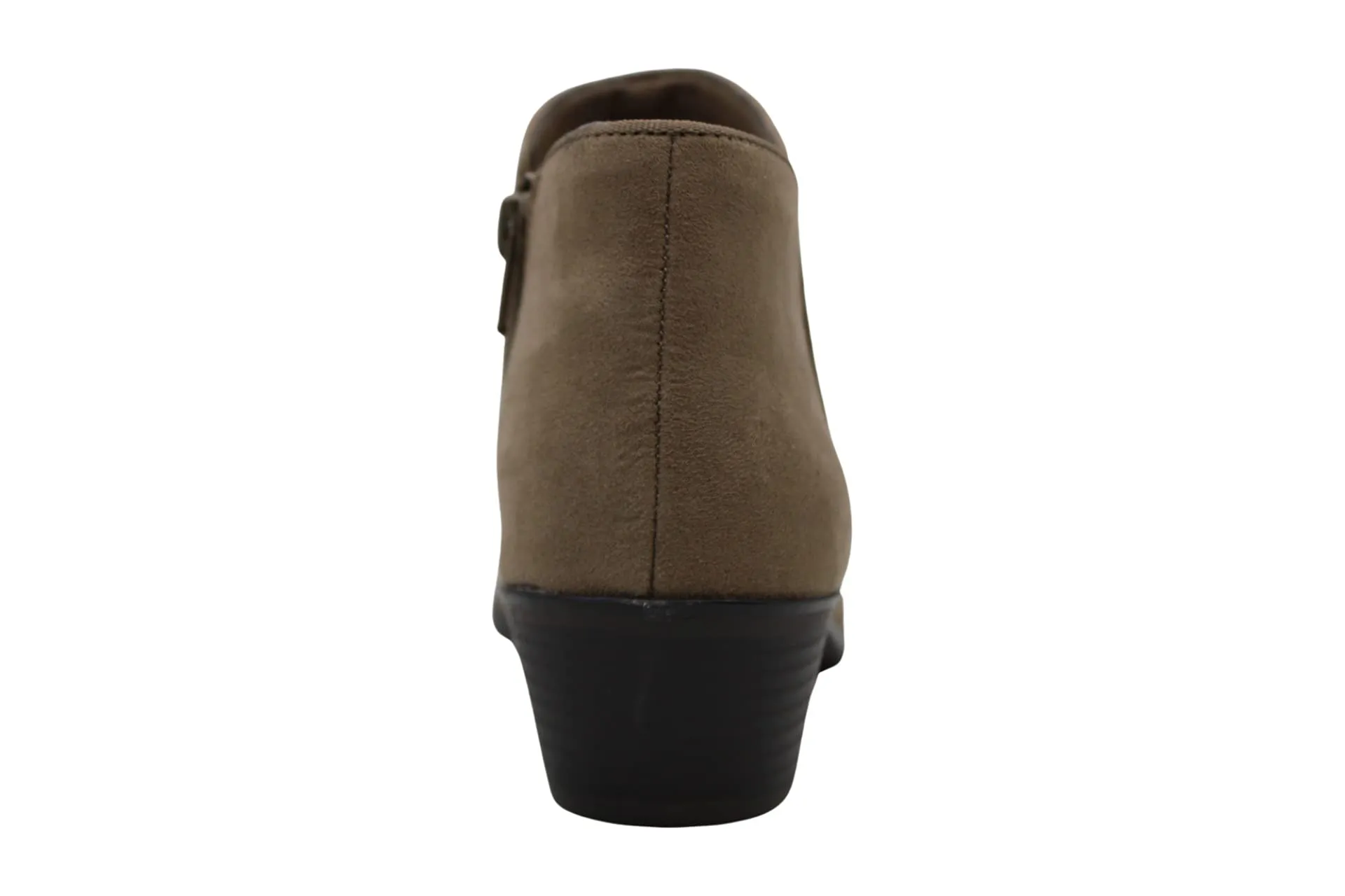 Style & Co. Womens Wileyy Faux Suede Comfort Booties Taupe 7.5 Medium (B,M)