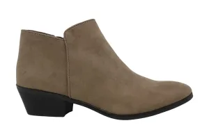 Style & Co. Womens Wileyy Faux Suede Comfort Booties Taupe 7.5 Medium (B,M)