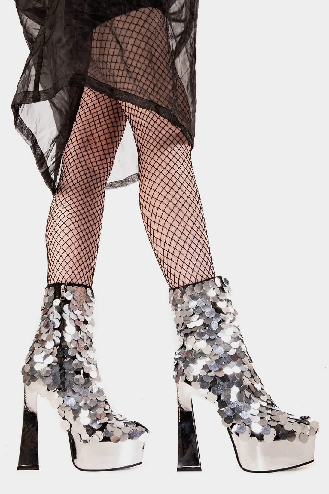 Those Eyes Platform Ankle Boots