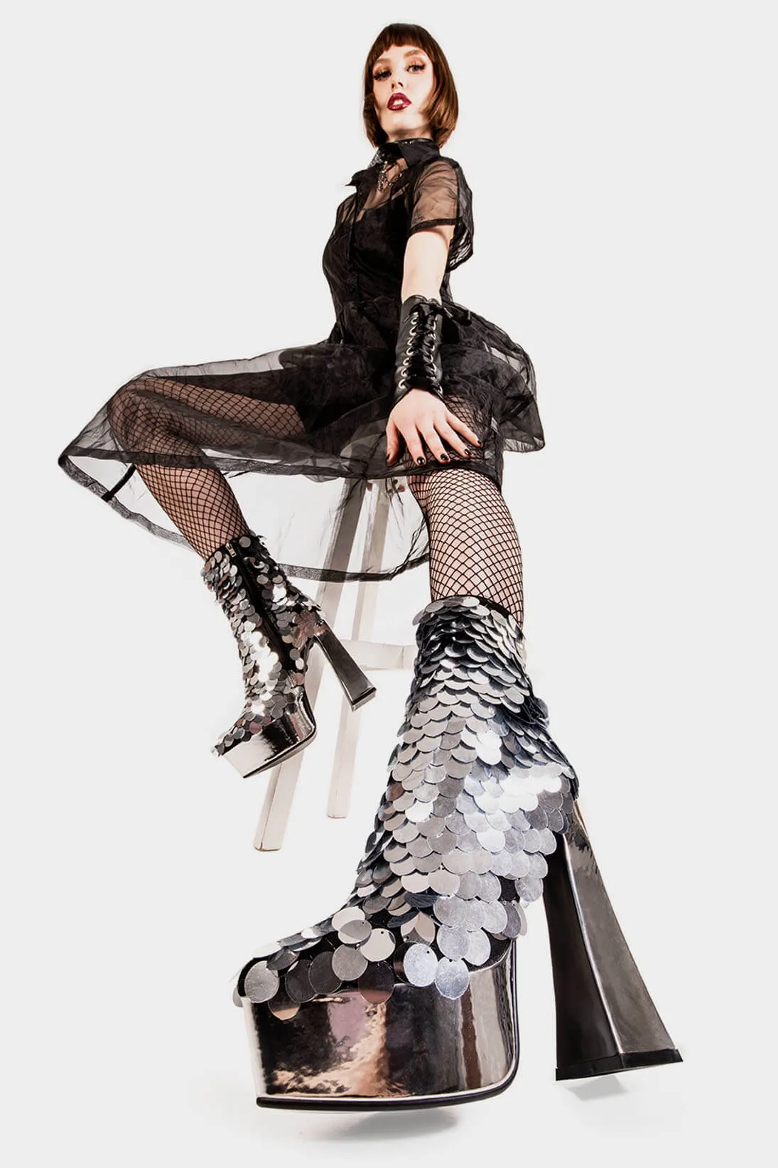 Those Eyes Platform Ankle Boots