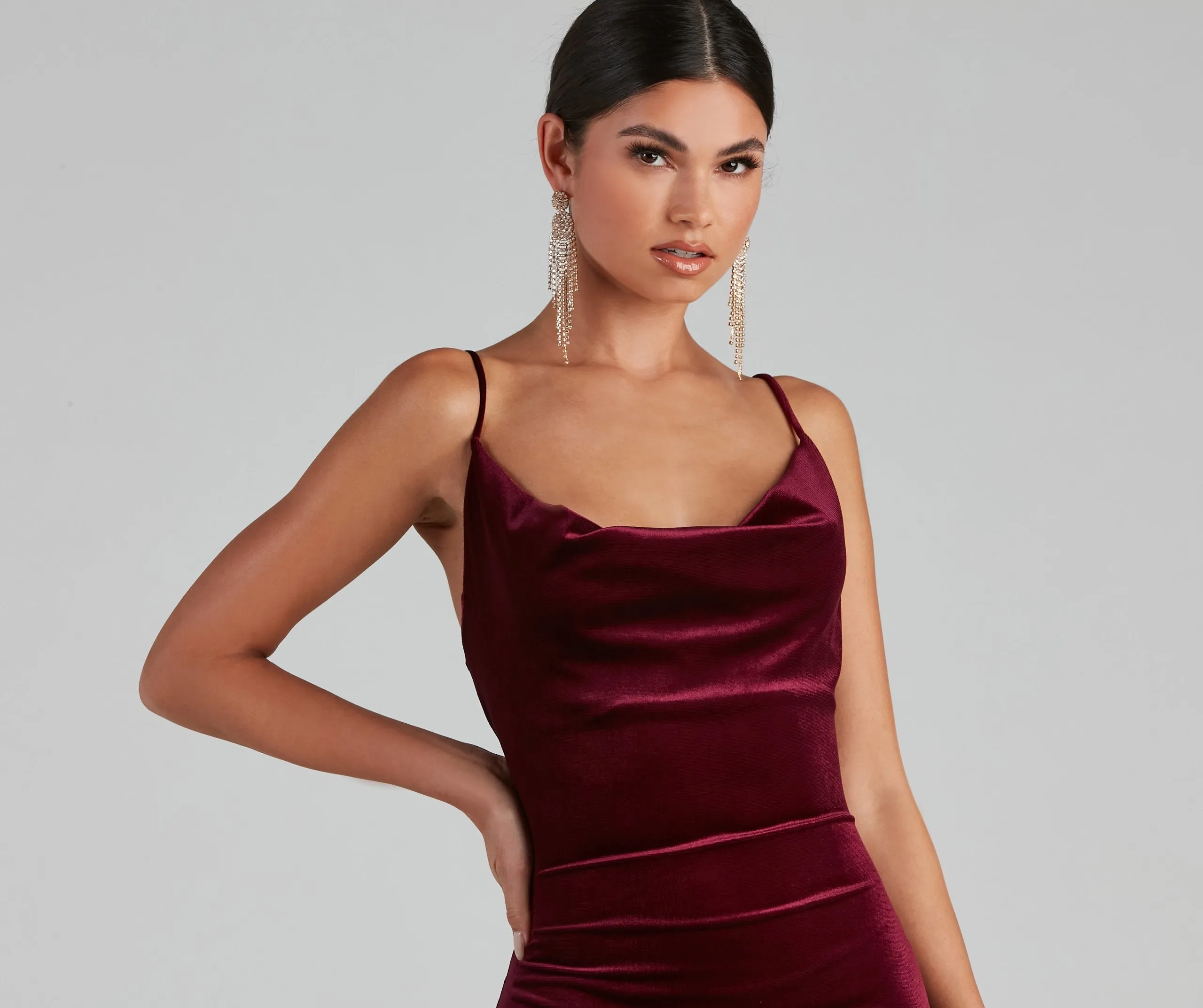 Time To Celebrate Charming Chic Velvet Mini Dress