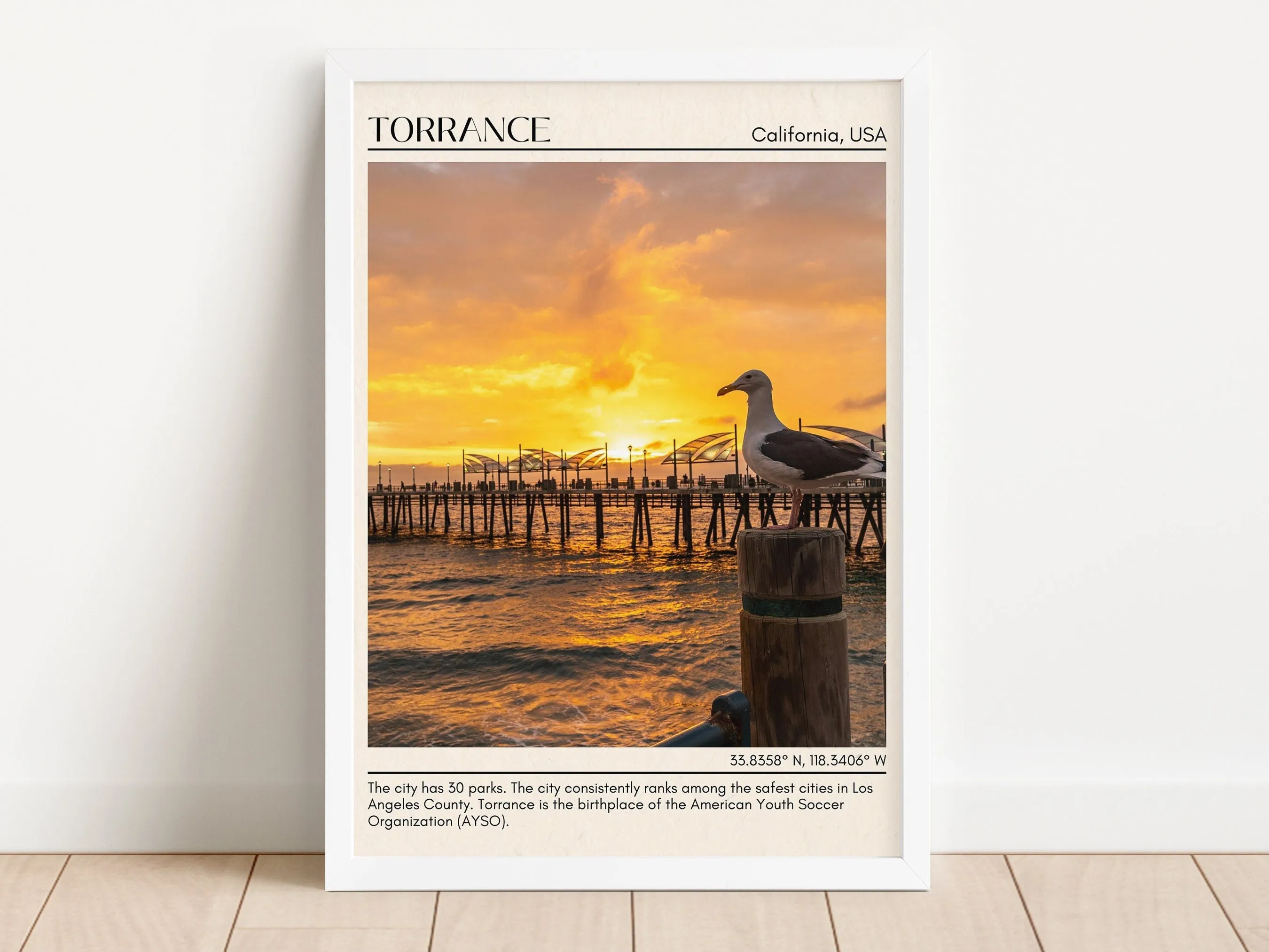 Torrance Minimal Wall Art, California, USA