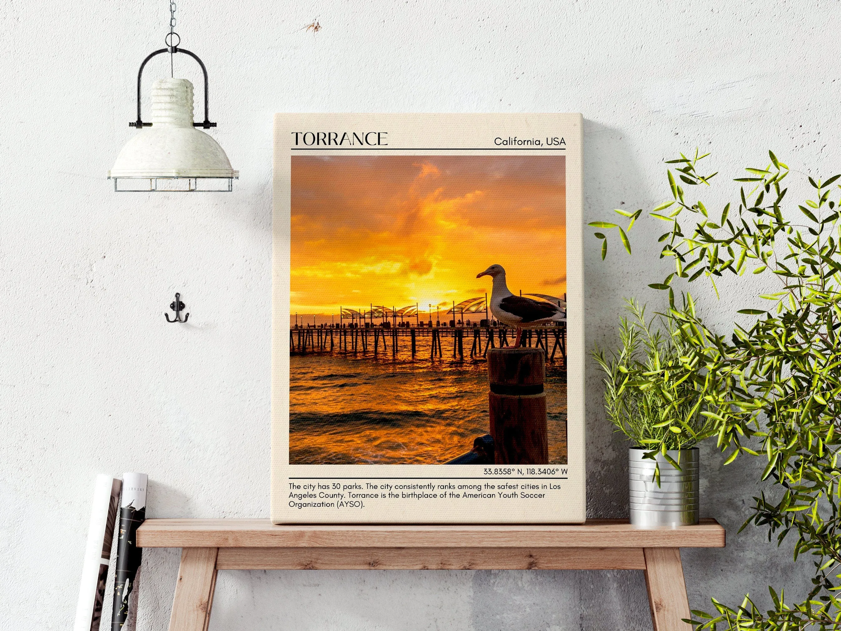 Torrance Minimal Wall Art, California, USA