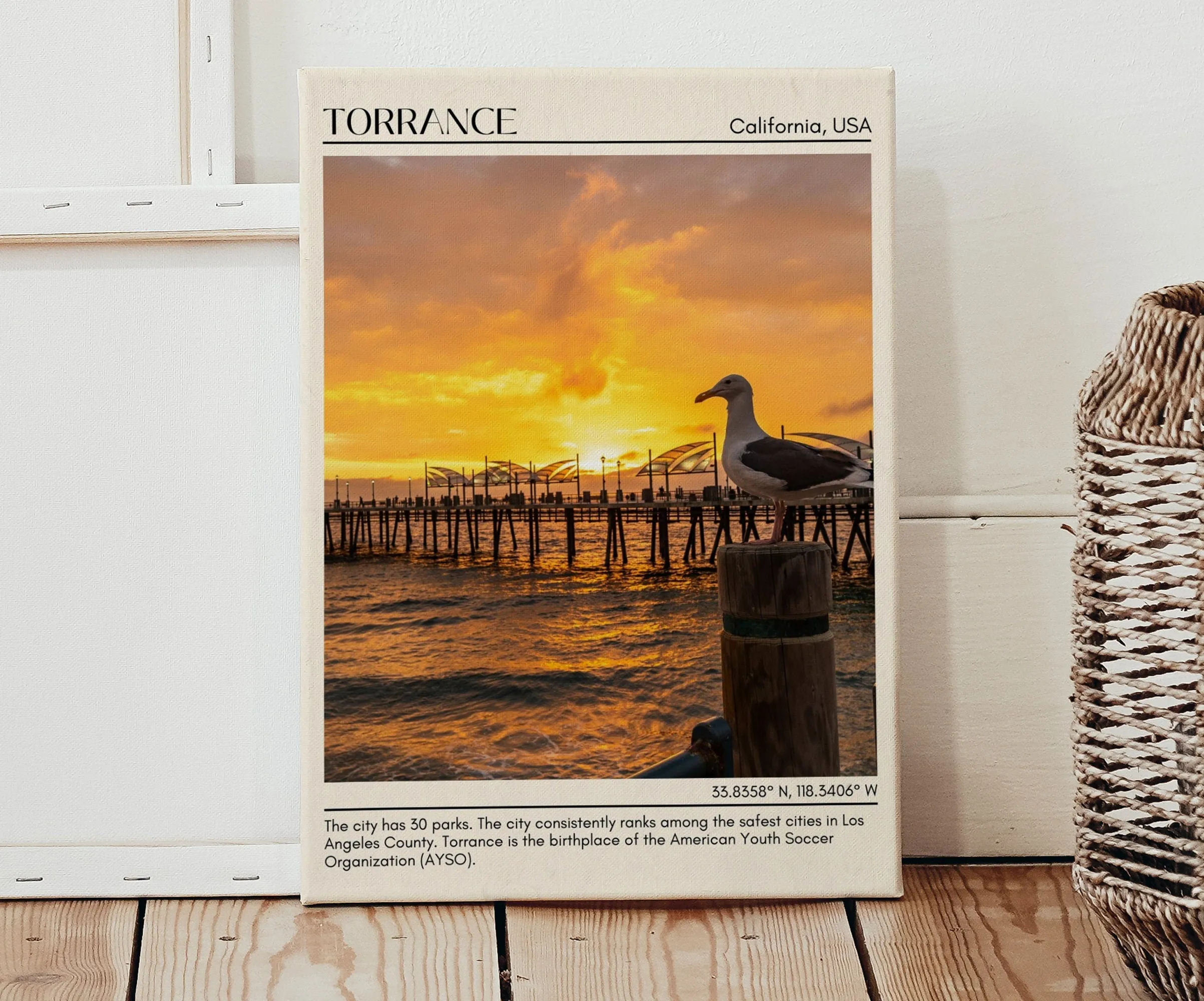 Torrance Minimal Wall Art, California, USA