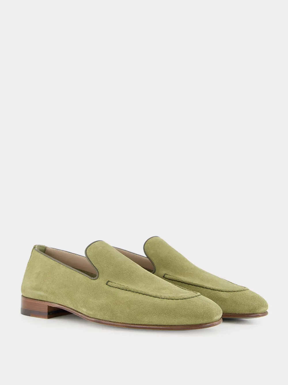 Truro Khaki Suede Loafers