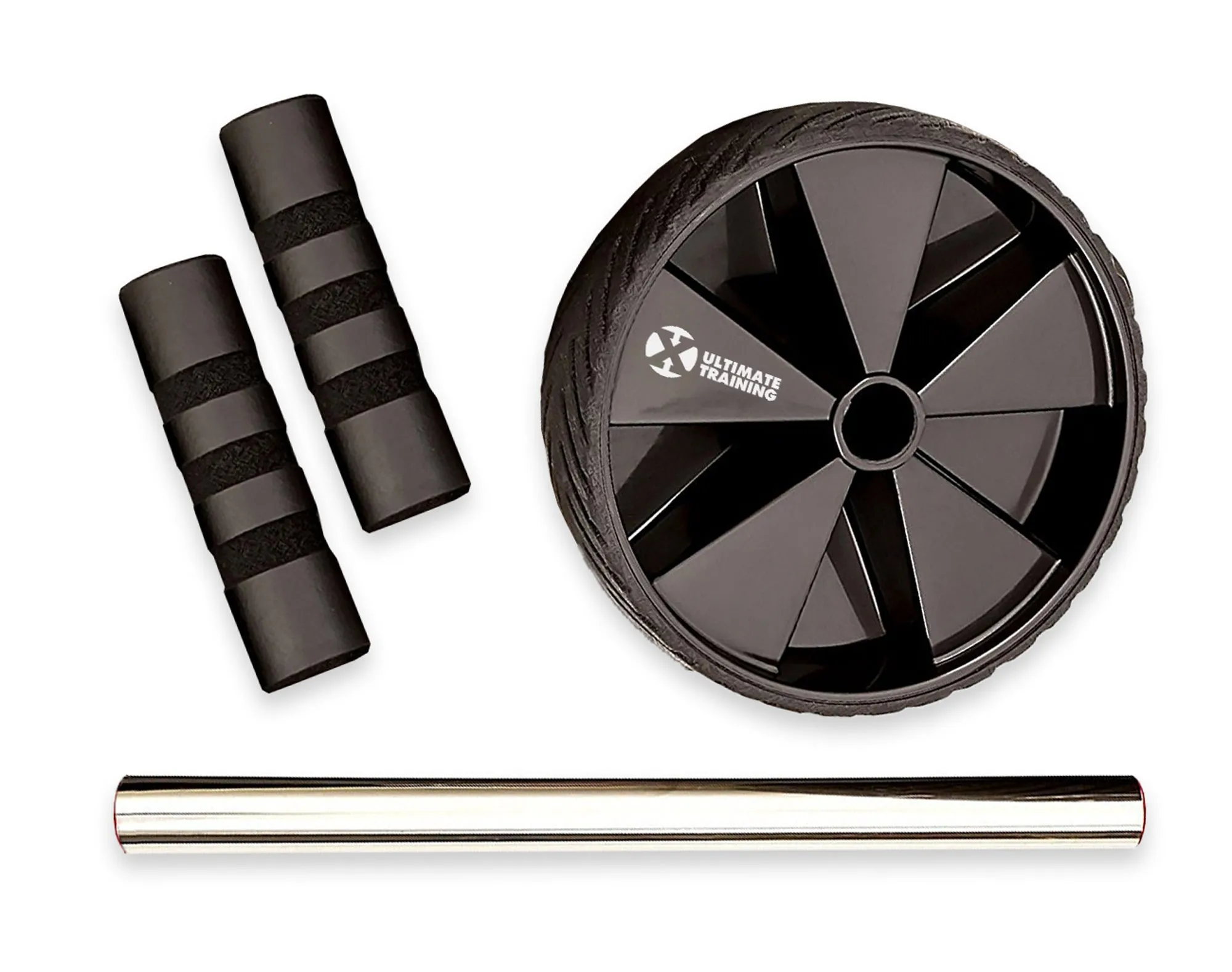 UXT Wide Ab Wheel with Pro-Grip Rubber Tread