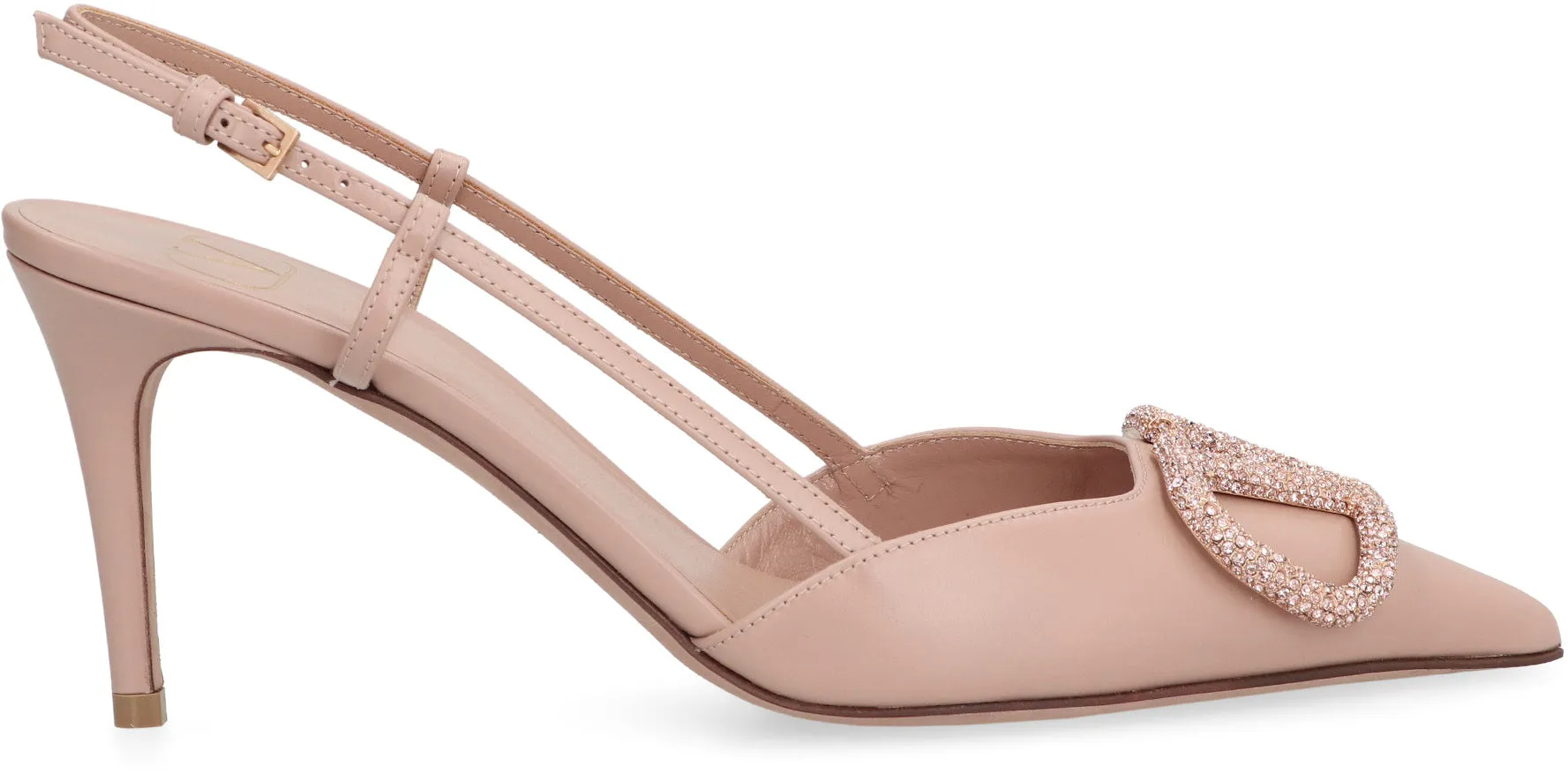 Valentino Garavani - VLogo Signature leather slingback pumps