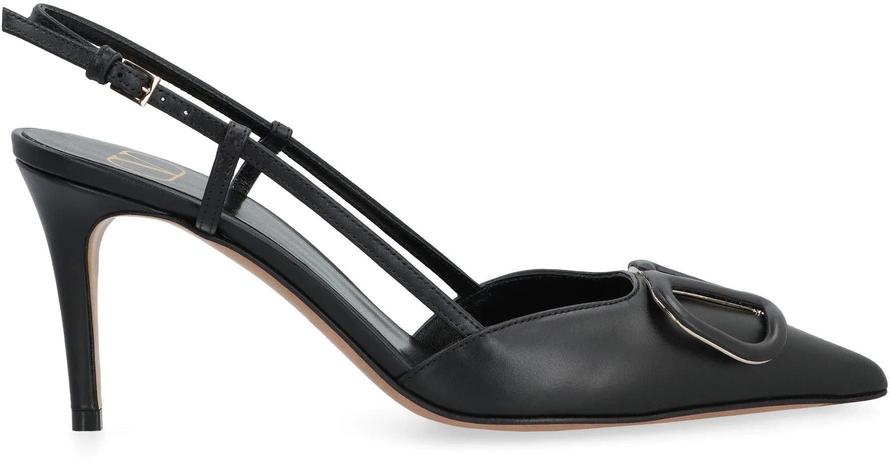 Valentino Garavani - VLogo Signature leather slingback pumps