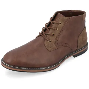 Vance Mens Franco Wide Width Tru Comfort Foam Lace-up Round Toe Chukka Boot