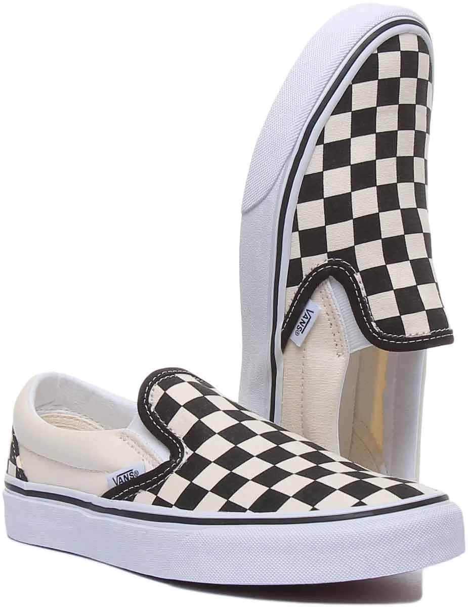 Vans Classic Slipon Chkbrd In Checkerboard For Men