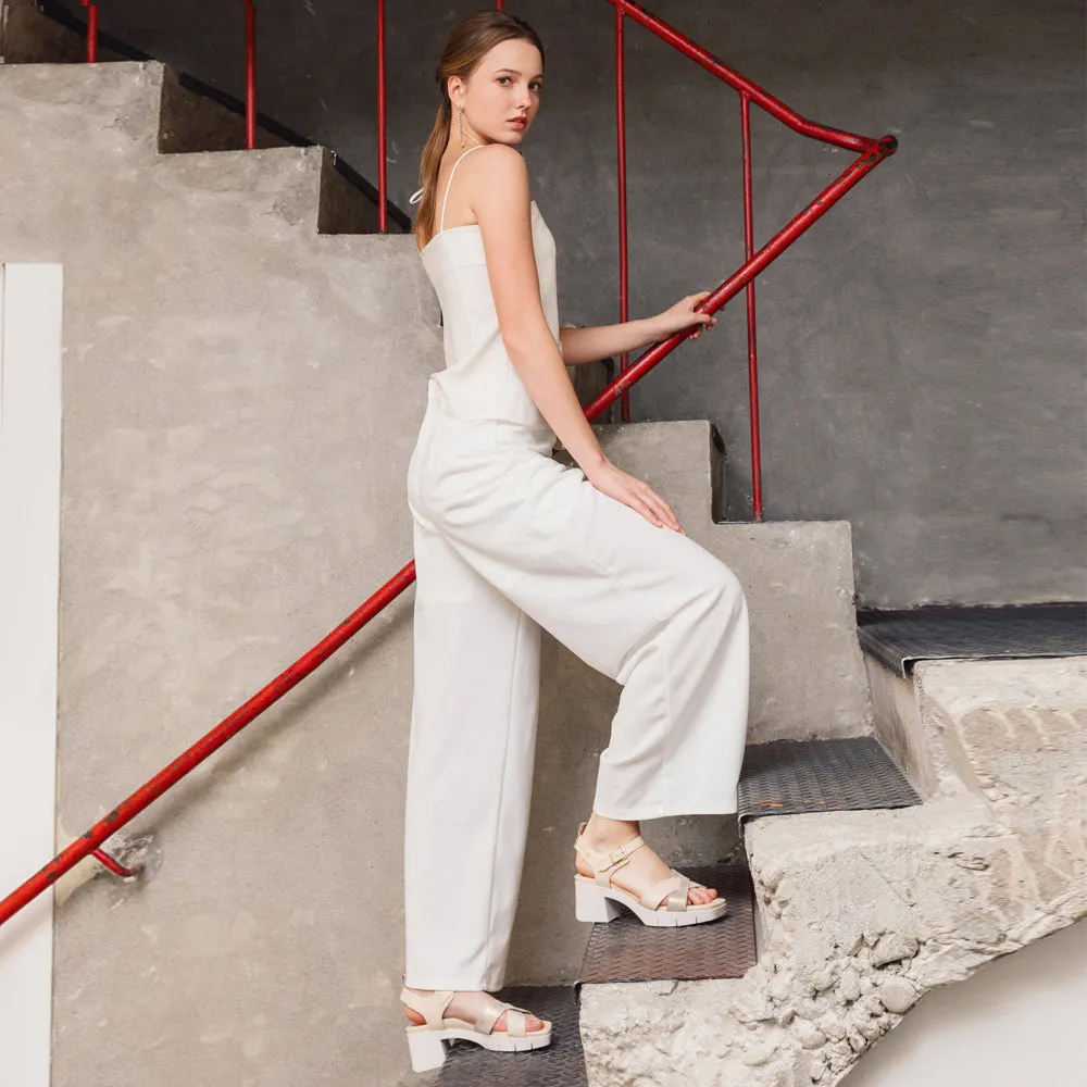 Volterra Slingback Heel Sandals (Chalk)