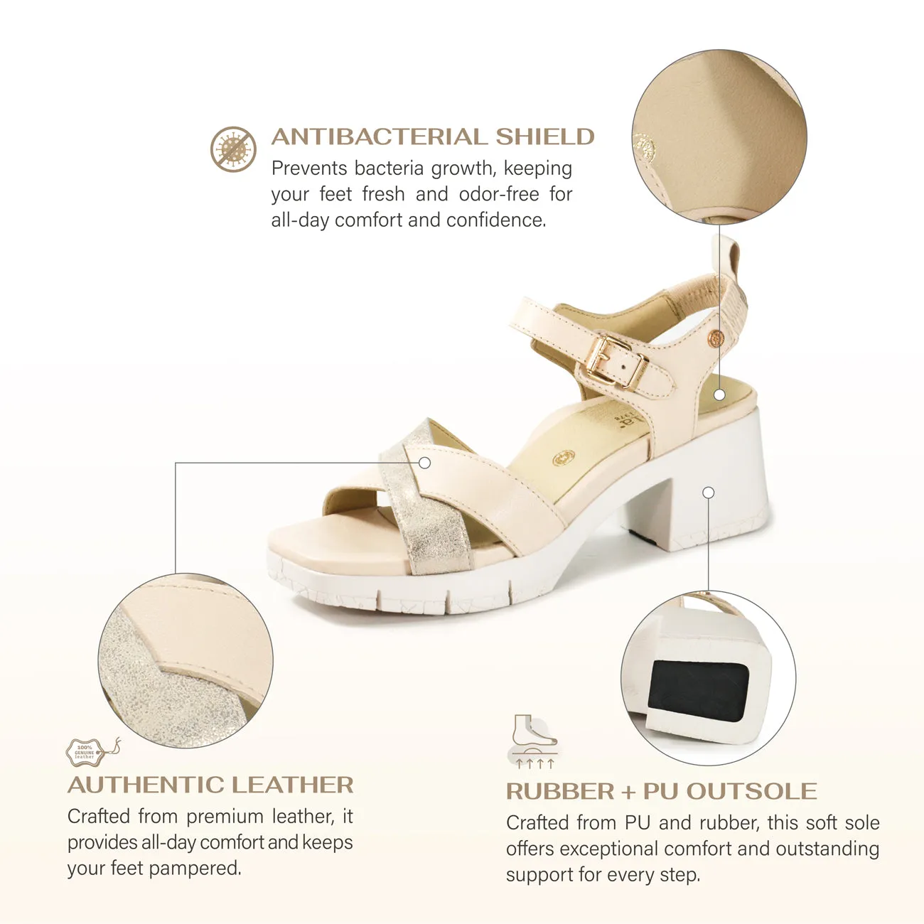 Volterra Slingback Heel Sandals (Chalk)