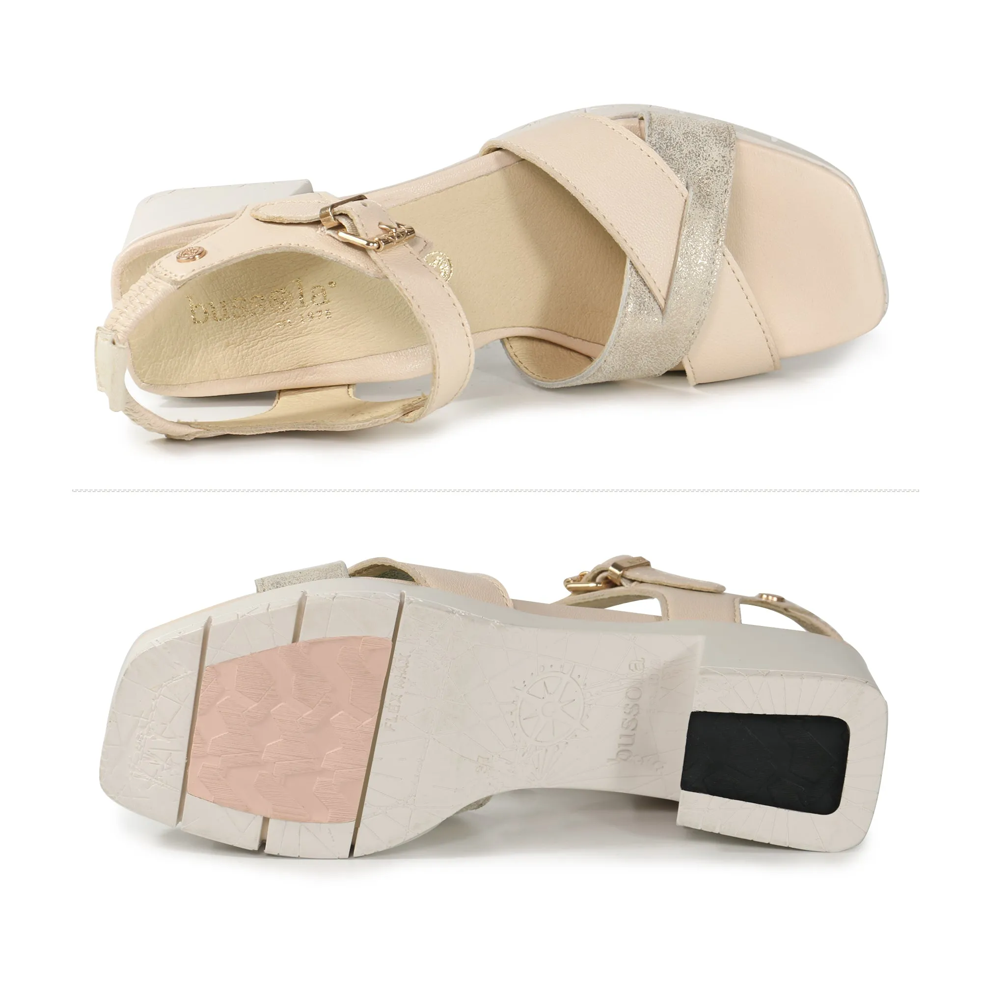 Volterra Slingback Heel Sandals (Chalk)