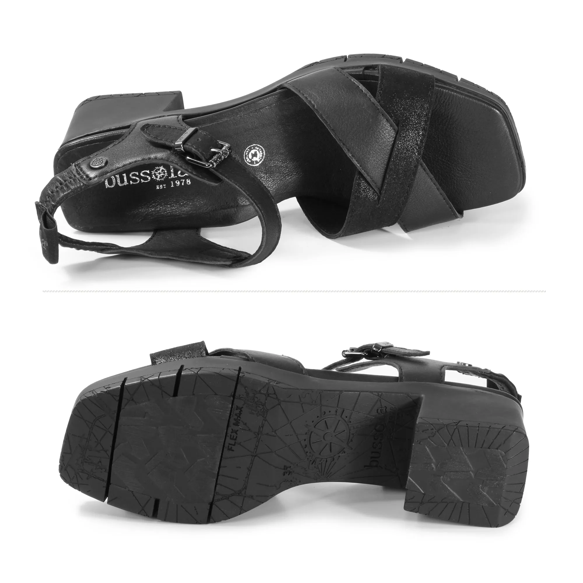 Volterra Slingback Heel Sandals (Nero)