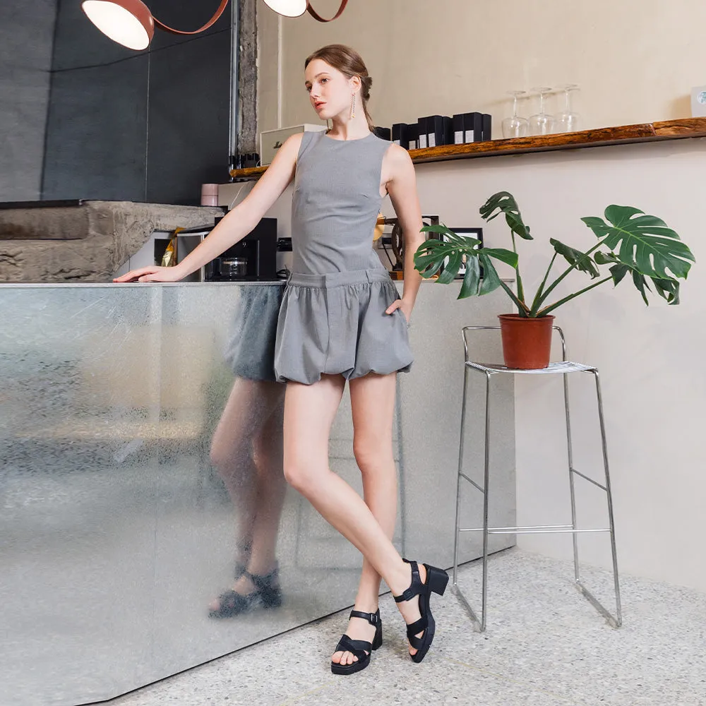 Volterra Slingback Heel Sandals (Nero)