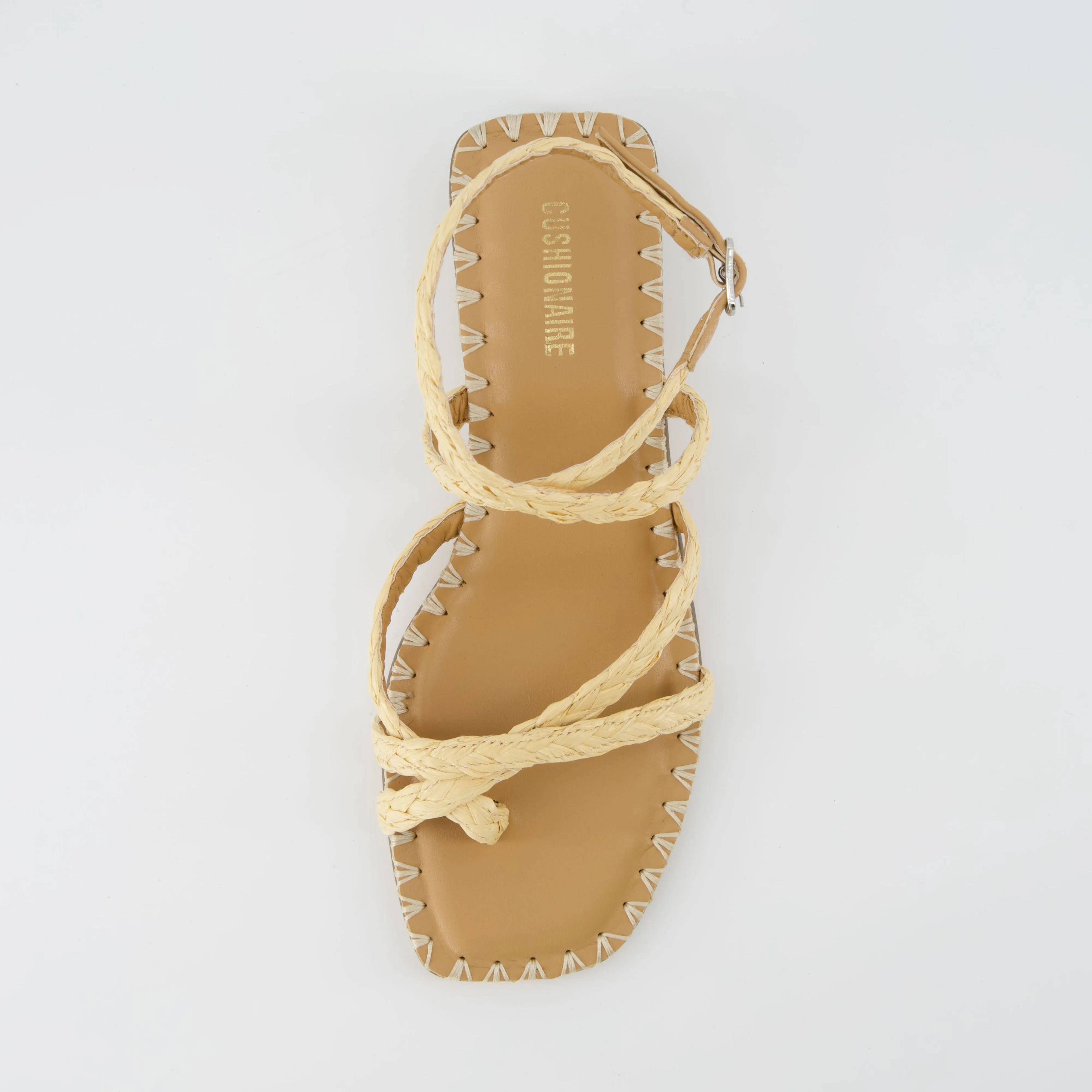 Wave Raffia Sandal
