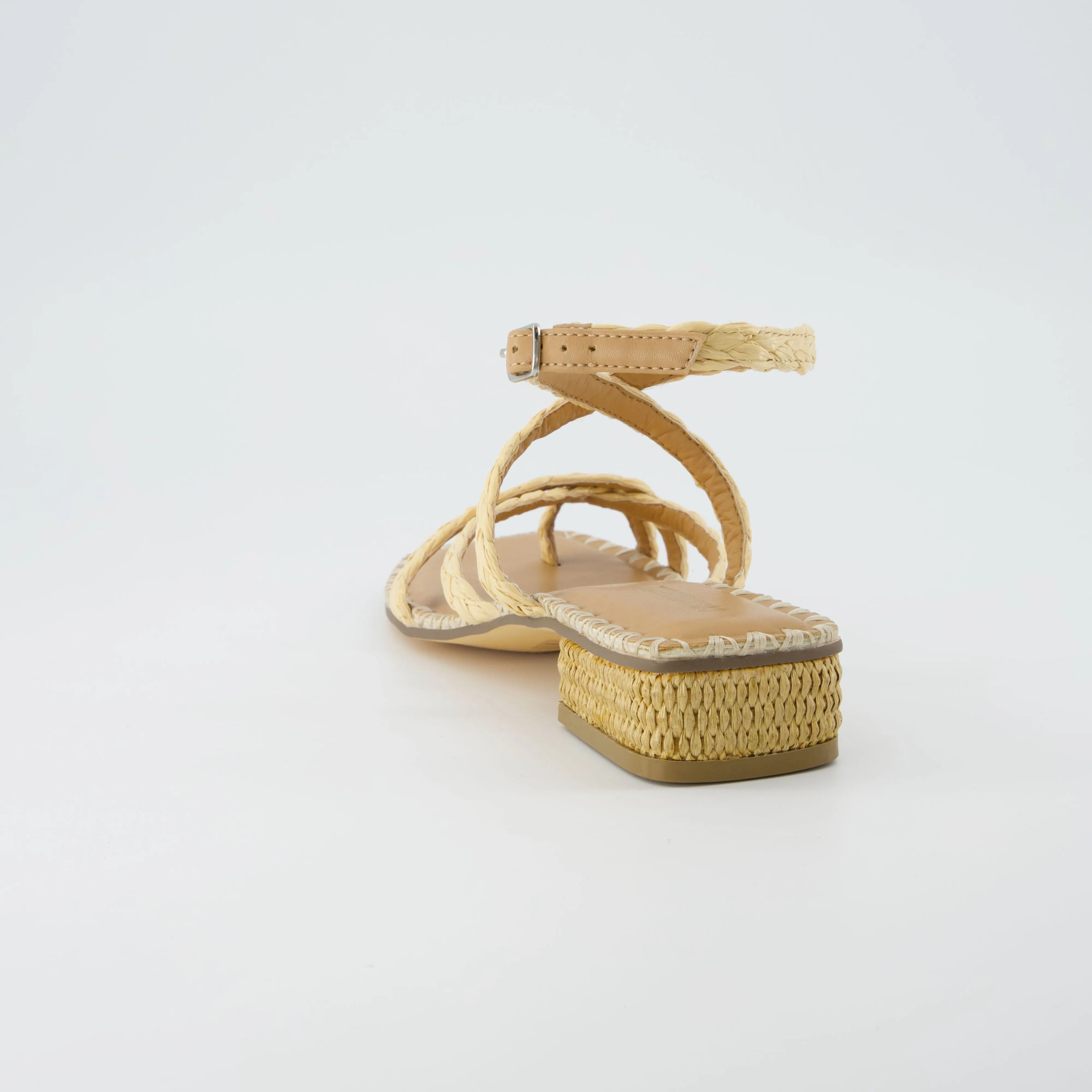 Wave Raffia Sandal