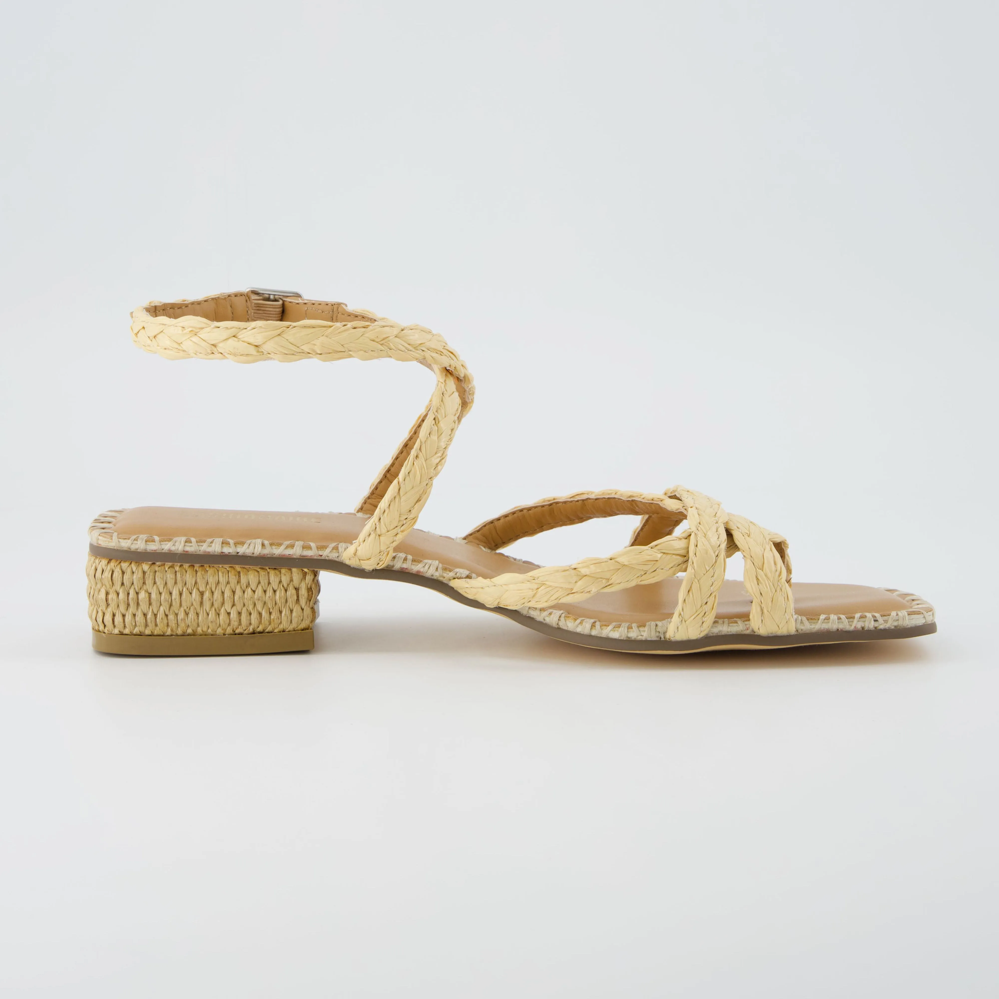 Wave Raffia Sandal